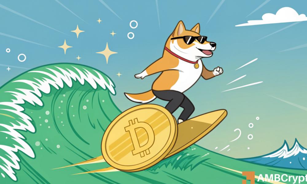 狗狗币:鲸鱼推高价格,DOGE下一个目标是0.5美元吗?